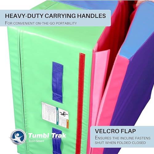 Tumbl Trak Folding Incline Mat - color: Black, size: 30 in x 68 in x 16 in