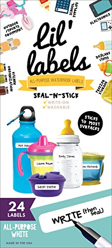 Removeable, Write-On Food Labels, Waterproof, Multipurpose, Freezer Safe, Self-Laminating Label, Dishwasher-Safe for Home Organization and Kitchen Labels (All-Purpose White), Made in The USA - color: All-purpose White
