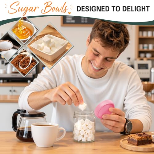 6 Pack Overnight Oats Containers with Lids, 16oz Wide Mouth Mason Jars, Glass Food Containers with Airtight Lids for Storage, Yogurt Bowls, Overnight Oats Jars for Meal Prep, Chia Pudding - color: Garden Blush