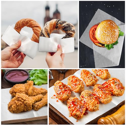 EcoDispose 2000 Count 6" x 10-1/2" Precut Pop Up Deli Paper Sheets, Interfolded Heavy Duty Oil-Resistant White Paper for Bakery, Food Wrap, Serving, Oven, Air Fryer & Microwave - color: White, size: 6"x10.5"inch
