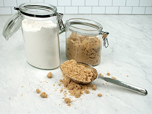 RSVP International Endurance Oval Measuring Scoop, 1/2 cup, Stainless Steel - size: Oval, 0.5-Cup