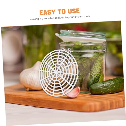 Reusable Fermenting Mesh Pickle Pressing Tool Set 5pcs Fermentation Accessory for Vegetable Pickling Material Suitable for Home Fermentation
