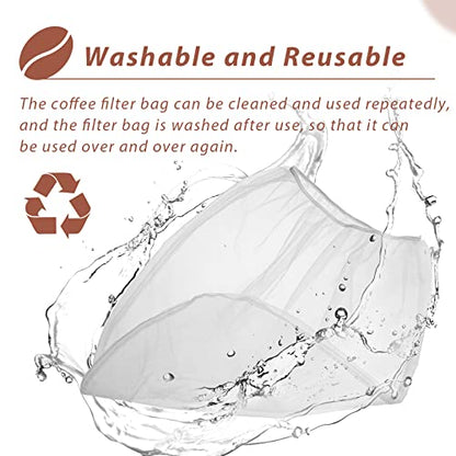 Cold Brew Coffee Filter Bag Compatible With Toddy Cold Brew System Strainer Bag for 5 Gallon Commercial Brewers, Washable & Reusable - 2 Pack