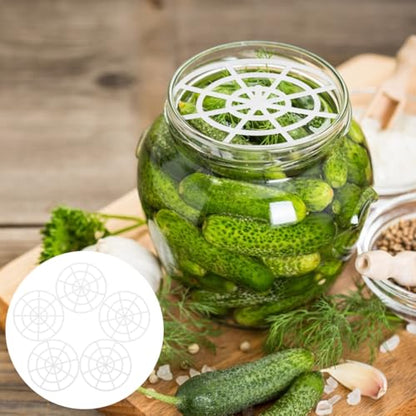 NOLITOY 5Pcs Fermentation Weights: 3.11 Inch Unbreakable Pickle Press - Reusable Mason Jar Accessories for Home Kitchen Kimchi Making