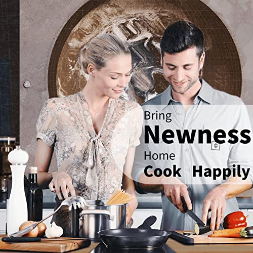 Spaghetti Server, [Rustproof, Integral Forming, Durable] Newness 304 Stainless Steel Pasta Fork with Vacuum Ergonomic Handle, Comfortable Grip Design Spaghetti Server for Kitchen, 14.33 Inches - size: Spaghetti Server