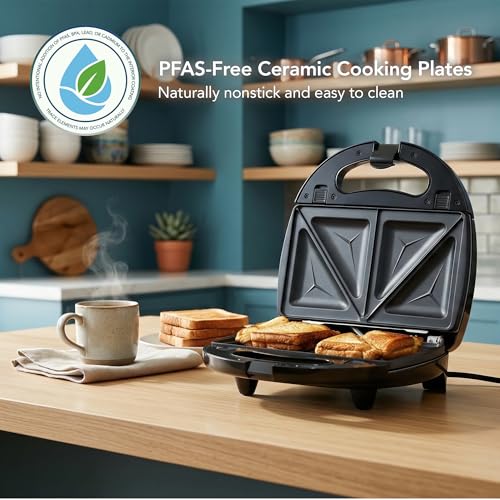 OVENTE 3 in 1 Electric Sandwich Maker, Panini Press Grill and Waffle Iron Set with Removable Non-Stick Plates, Perfect for Cooking Grilled Cheese, Tuna Melts, Burgers, Steaks and Snacks, Black GPI302B - color: GPI302B