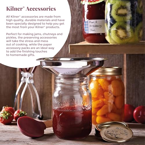 KILNER Stainless Steel Straining Funnel, 1 EA