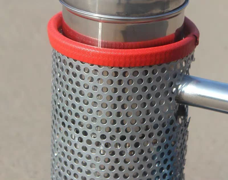 Cellular Smoker， Stainless Steel Smoker with Heat Shield Hand Blower Kit Beekeeping Equipment