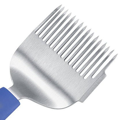 Uncapping Fork for Beekeeping, Stainless Steel Material, Plastic Handle Beekeeping Tool, Great for Honeycomb Uncapping and Drone Brood Removal, Durable Beekeeper Supplies