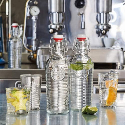 Bormioli Rocco Officina 1825 Swing Top Bottle - Clear, Set of 2