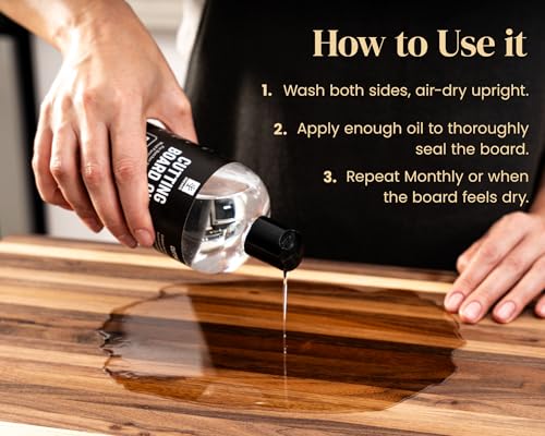 Mevell Food Grade Mineral Oil Made in USA 32 Oz, Butcher Blocks and Kitchen Countertops Conditioner, Food Safe Cutting Board Oil, Finish for Marble, Soapstone - size: 6"L x 3.5"W