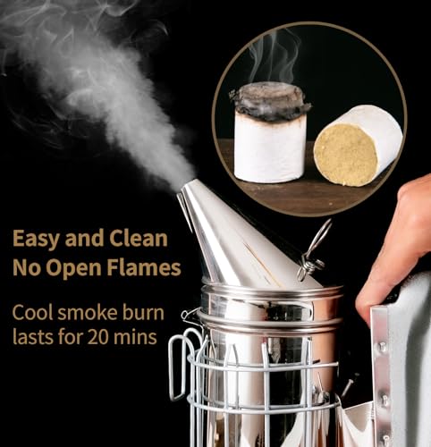 ZffXH 108 PCS/lot Bee Hive Smoker Pellet - Natural Bee Hive Smoker Fuel, Soft Smoke, Pleasant Smell, Suitable for Beekeeping