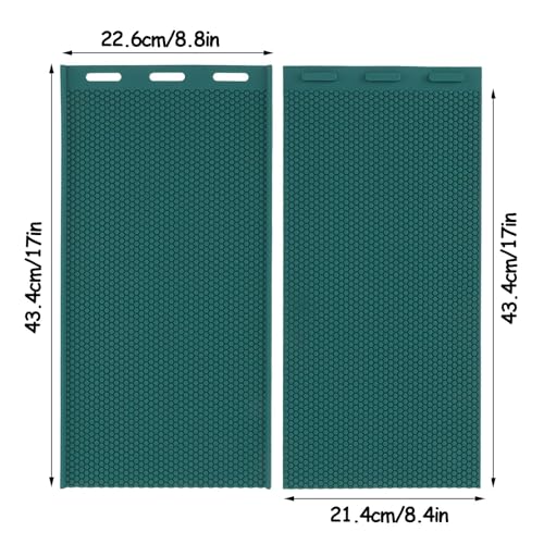 2Pcs Beehive Waxed Coated Foundation Sheet, DIY Beeswax Press Mold Light Weight Beehive Foundation Sheet for Bee Farmgarden breeding