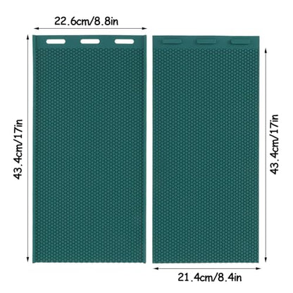 2Pcs Beehive Waxed Coated Foundation Sheet, DIY Beeswax Press Mold Light Weight Beehive Foundation Sheet for Bee Farmgarden breeding