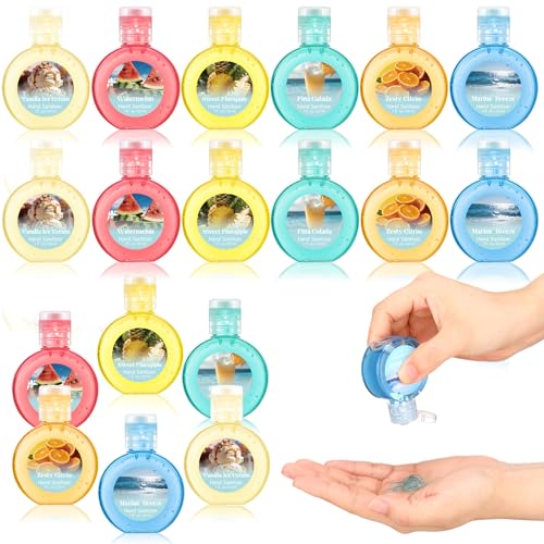Frienda 24 Pack Hand Sanitizer Bulk Travel Size Hand Sanitizer Scented Refillable Liquid Containers for Women Coworker Teacher Housekeeping Employee Appreciation Gifts - color: Colorful, style: Summer