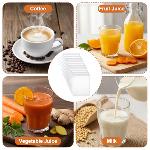 10 Pack Cheesecloth Bag for Straining, Reusable Nut Milk Bag | Nylon Mesh Straining Juicing Bag, 8 x 6In Drawstring Bags for Wine Strainer Fruit Juice Coffee Tea Yogurt Cheese Almond