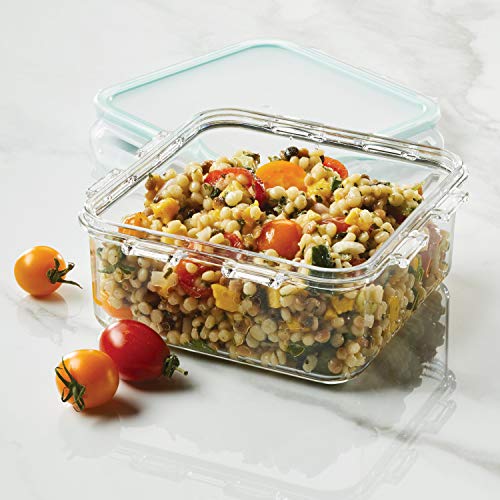 LOCK & LOCK Purely Better Tritan Container/Square Food Storage Bin, 20 Ounce, Clear - size: 20 Oz., style: Square