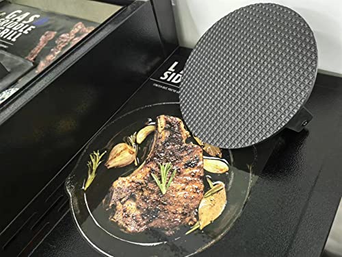 Firsgrill Burger Press 7.08" Round,Heavy-Duty Cast Iron Smash Burger Press Meat Steak With Wood Handle for Blackstone Camp chef Pitboss Weber Griddle Grills(Round) | Heavy Duty Good for Blackstone Camp chef Pitboss Weber Griddle - size: 7.1" x 7.1" x 2.9"