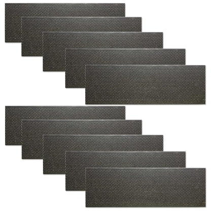 Honey Keeper 6" Bee Frame Foundations - Beeswax Coated Black Foundation Sheets for Medium Super Beehives, 10 Pack