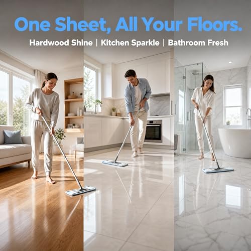 100 Piece Floor Cleaning Tablets, Multi-Surface Cleaner, Water Soluble Floor Cleaner for for Hardwood, Tile, Laminate Floors, Home Cleaning for Kitchen, Bathroom & Living Room