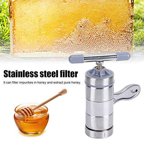 Honey Presser, Honey Press Presser, Handheld Stainless Steel Honey Presser, for Beekeeping Vertical
