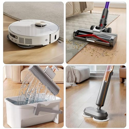 Powerful Floor Cleaning Tablets Compatible With Tineco (200 PCS) 2 Bottle Floor Deep Cleaner Dissolves Fast for Streak-Free Shine on Hardwood, Tile,Suitable With All Robot Vacuums