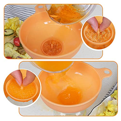 Wide Mouth Kitchen Funnel, Food Grade Plastic Cooking Canning Funnel with 4 Sizes Spouts for Filling Wide and Regular Mason Jars, Spray Dropper Oil Bottle Jug Spices Shampoo Sauce