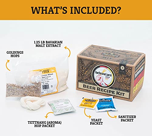 Craft A Brew Recipe Kit - Hefeweizen Refill - 1 Gallon - Ingredients for Home Brewing Beer - color: Hefeweizen