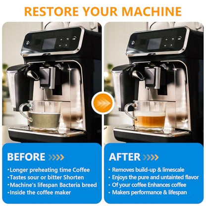 4 Pack Coffee Machine Descaler Descaling Solution -16 Uses,Descaling Solution for Descaling Solution for Keurig, Nespresso, Delonghi,Espresso Machines - size: 64 oz-Liquid