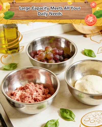 3 Pack Pizza Dough Proofing Containers, 29 oz/850 ml Stainless Steel Proofing Box with Clear Airtight Lids, Stackable Fermentation Storage for Pizza, Bread, Sourdough, Includes Dough Cutter - color: Stainless Steel-850ML