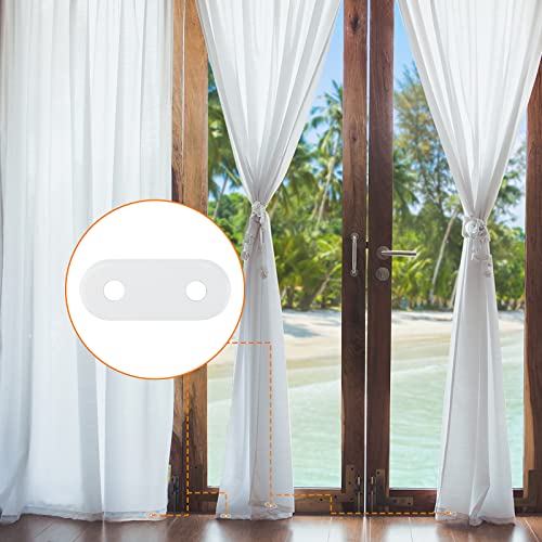 100 Pieces 15g White Curtain Weights, Window Curtain Pendant Iron Weights, Bottom Drapery Weights or Bedroom, Living Room, Shower Curtain, Outdoor Tablecloth