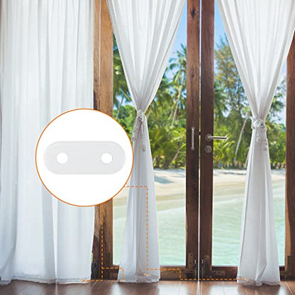 100 Pieces 15g White Curtain Weights, Window Curtain Pendant Iron Weights, Bottom Drapery Weights or Bedroom, Living Room, Shower Curtain, Outdoor Tablecloth