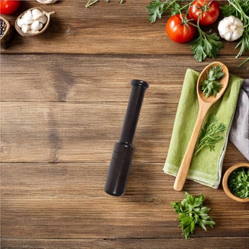 2Pcs Vegetable Fermentation Tamper Wooden Sauerkraut Pounder Black Fermentation Tamper Stick for Cabbage Pickled Vegetables Manual Grinding Rod Kitchen