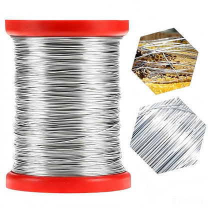 0.55mm 500G Stainless Steel Bee Hive Frame Wire, Beekeeping Equipment Bee Hive Tool Beekeeper Tool, Durable Tool for Beekeeping Enthusiasts/Wax Foundation Setup
