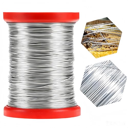 0.55mm 500G Stainless Steel Bee Hive Frame Wire, Beekeeping Equipment Bee Hive Tool Beekeeper Tool, Durable Tool for Beekeeping Enthusiasts/Wax Foundation Setup