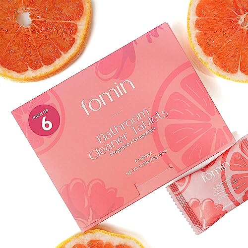 FOMIN Bathroom Cleaner Refill Tablets Magnolia Grapefruit - All-In-One Tablet Cleaner For Bathroom Cleaning - Bathroom Cleaner Solution for Spray Bottle (Extra - 02) - color: Extra - 02