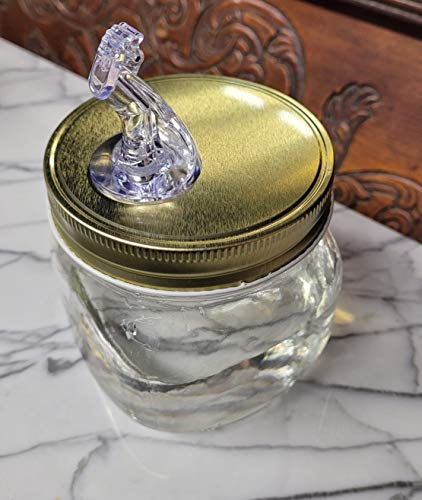 Wide Mouth Mason Jar Pour Spouts For Moonshine And Whiskey - Made 100% In The USA. Free Flow Mason Jar Spouts That Don't Leak. No Cracks, Just A Perfect Pour Everytime. 2 Pack - size: Classic Wide Mouth With Flap