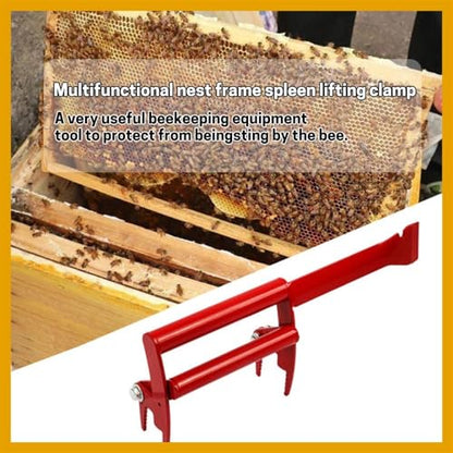 Beekeeping Frame Gripper, Frame Holder, Frame Lifter Tool - Stainless Steel Beekeeping Equipment Bee Hive Frame Grip Tool (Color : red) - color: red