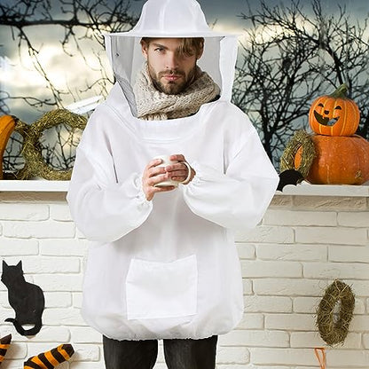 Hercicy Halloween Bee & Beekeeper Costume Couple Cosplay - Bee Jacket with Head Piece