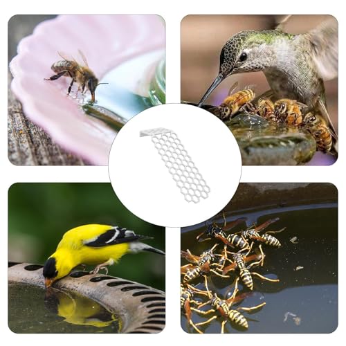 Bee Watering Station for Garden - Beehive-Shaped Floating Feeder - Bee Drinking Station - for Pool Courtyard Garden Pond Patio Lawn Porch Pathway Balcony - color: White