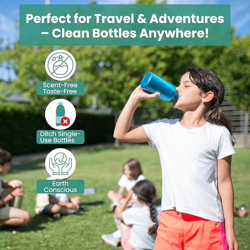 Salem’s Elite 48 Effervescent Water Bottle Cleaning Tablets | Tumbler Cleaning Tablets | Deodorizes & Removes Stains on Stainless Steel, Tumblers, Baby & Sports bottles (48, Large)