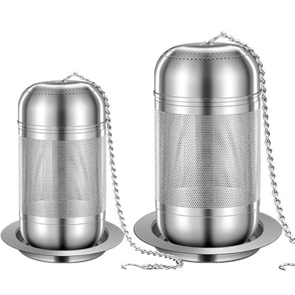 2Pack Tea Strainers for Loose Tea, Extra Fine Mesh Tea Infuser, 316 Stainless Steel Loose Leaf Tea Steeper, Tea Infuser for Loose Leaf Tea (2 Pack - Large + Small) - size: Large + Small