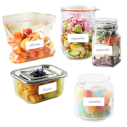 Removable Freezer Labels Stickers, 1 x 3 Inch Blank Removable Freezer Labels Food Storage Stickers, Date Label Waterproof Oil Resistant Easy Clean No Residue- 250 Sheets - color: White-roll, size: 1*3 inch- 250 PCS