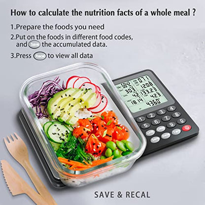Fuzion Nutrition Food Scale, Digital Food Scale for Weight Loss, Calculating Food Facts, Macro, Calorie, Meal Prep, Portion Control, Stainless Steel - size: 7.7x5.0in