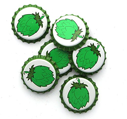 LD Carlson Beer Bottle Crown Caps - Oxygen Absorbing for Homebrew (Hop Cone), Green (CP-TDOQ-RX9H)