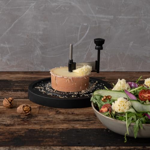 BOSKA Cheese Curler Milano - Cheese Shaver for Tete de Moine, Girolle & Chocolate - Easy to clean - Curler made of Stainless Steel and Durable Plastic
