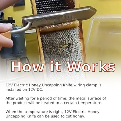 Beekeeping Tools Stainless Steel Uncapping Knife 12V Uncapping Knife Beekeeping Supplies
