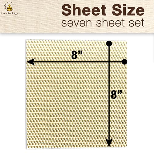 White Ivory Beeswax Sheets for Candle Making - Natural Beeswax Candle Making Kit for Kids & Adults - color: White