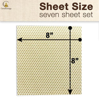 White Ivory Beeswax Sheets for Candle Making - Natural Beeswax Candle Making Kit for Kids & Adults - color: White