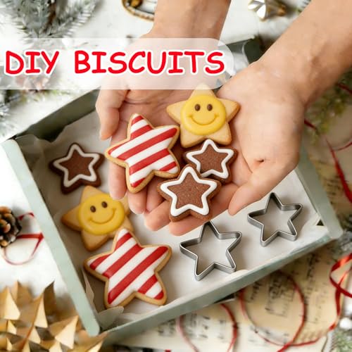 Stars Cookie Cutter, Pack of 5 - style: B-Star